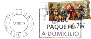 スペインからの切手
